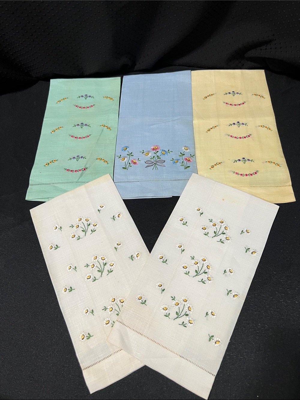 Vintage Linen Tea Towels made in Ireland